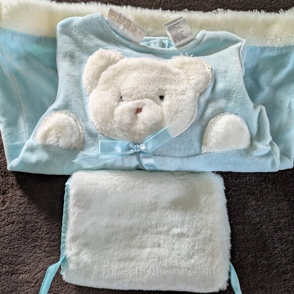 BABY GUND - BABY GIRL'S POLAR BEAR DRESS W/ MUFF - Picture 4 of 4
